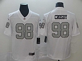 Women's Las Vegas Raiders #98 Maxx Crosby White Color Rush Limited Stitched Jersey,baseball caps,new era cap wholesale,wholesale hats